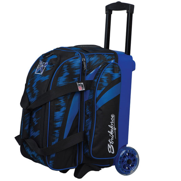KR Strikeforce Cruiser Scratch Double Roller Bowling Bag - Royal