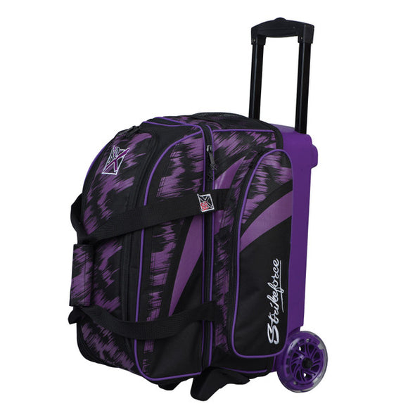 KR Strikeforce Cruiser Scratch Double Roller Bowling Bag - Purple