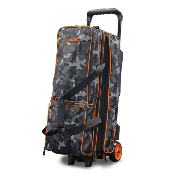 Hammer Premium Deluxe Camo 3 Ball Triple Roller Bowling Bag