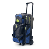 Brunswick Quest 3 Ball Triple Roller Black Bowling Bag