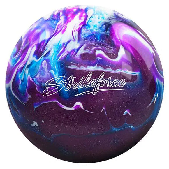 KR Strikeforce Polyester Purple Royal Silver Bowling Ball