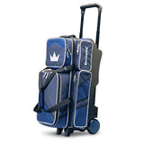 Brunswick Quest 3 Ball Triple Roller Blue Bowling Bag