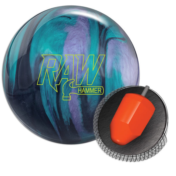 Hammer Raw Bowling Ball - Black/Purple/Teal Pearl