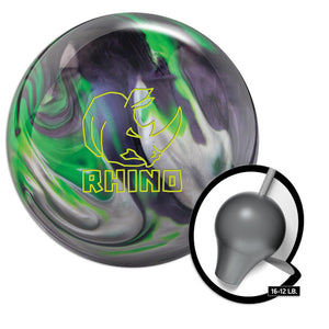 Brunswick Rhino Bowling Ball - Carbon/Lime/Silver