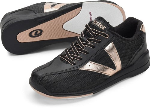 Dexter Vicky Black Rose Gold WOMENS Bowling Shoes